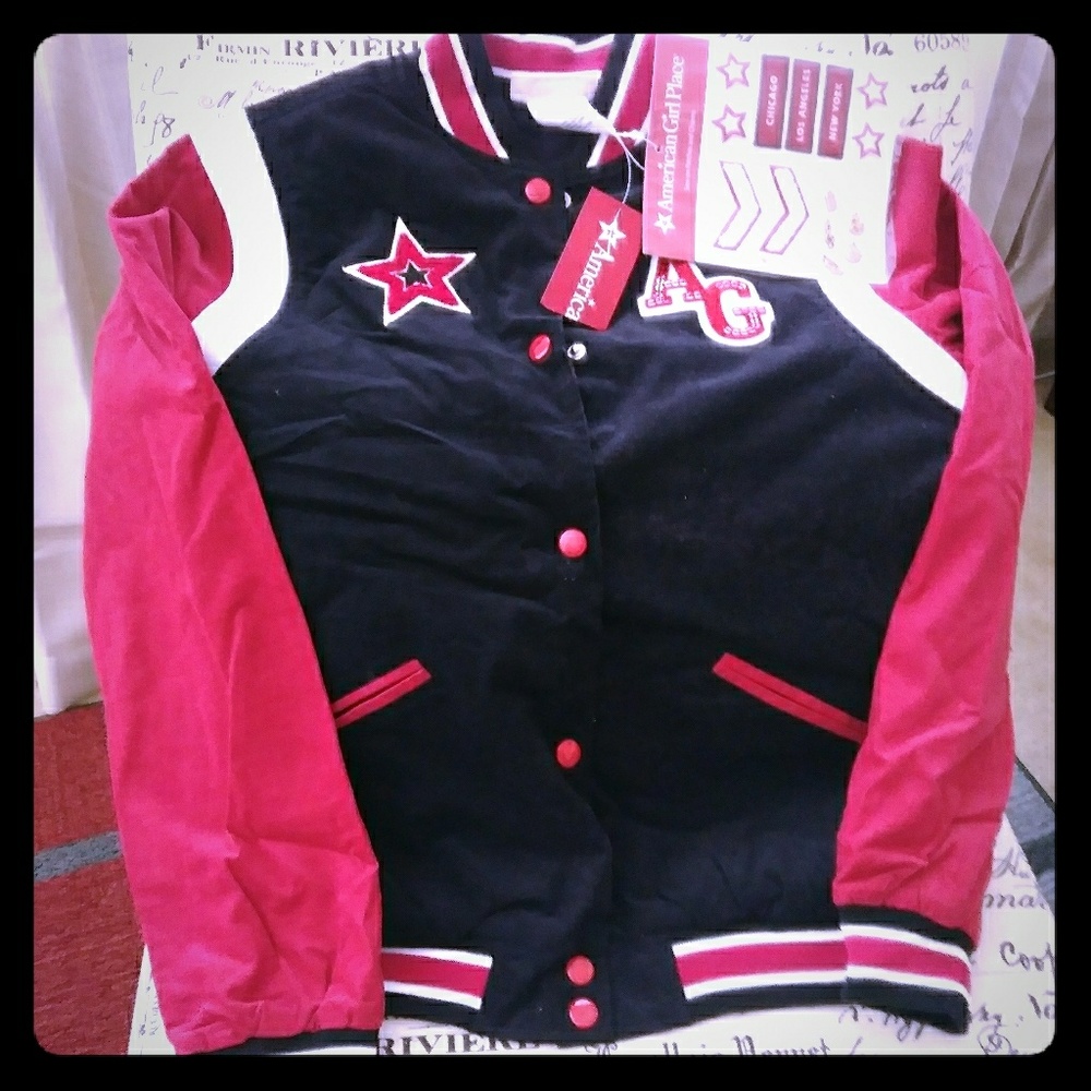 American Girl Place Varsity Jacket Hat Included